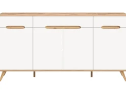 Inn.Furn Sideboard Weiß Eiche 185 cm mit Soft-Close-Funktion Hygge* Sideboards
