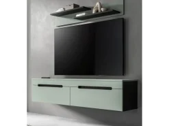 Inn.Furn TV-Lowboard und Wandboard in Salbei und Grau 170 cm Cooper* Schweberegale