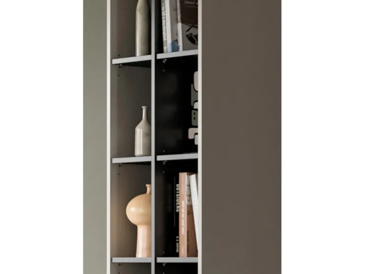 Inn.Furn Wohnwand in Kaschmir und Schwarz 305 cm mit Soft-Close Morena* Wohnwände