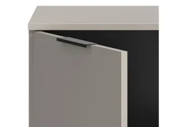 Inn.Furn Wohnwand in Kaschmir und Schwarz 305 cm mit Soft-Close Morena* Wohnwände