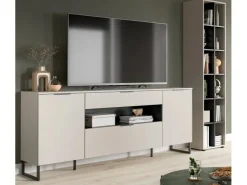 Inn.Furn Wohnwand in Kaschmir und Schwarz 245 cm Morena