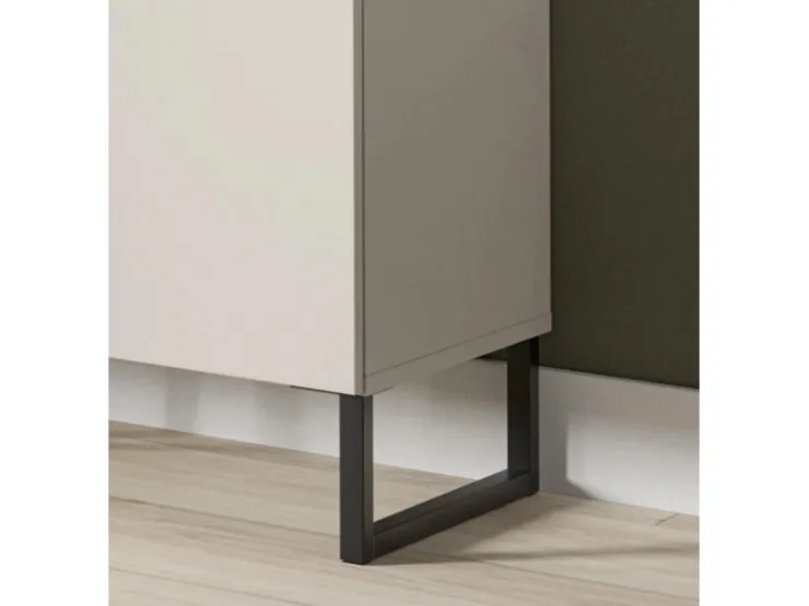 Inn.Furn Wohnwand in Kaschmir und Schwarz 305 cm Morena