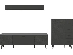 Inn.Furn Wohnwand in Grau Matt 269 cm Madea