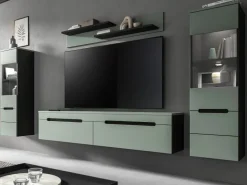 Inn.Furn Wohnwand in Salbei und Grau 272 cm Cooper* Schweberegale