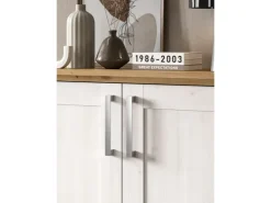 Inn.Furn Wohnwand in Weiß Lärche Landhaus 4-teilig 336 cm Mirano