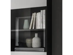 Inn.Furn Wohnwand in Weiß und Grau 221 cm Cooper