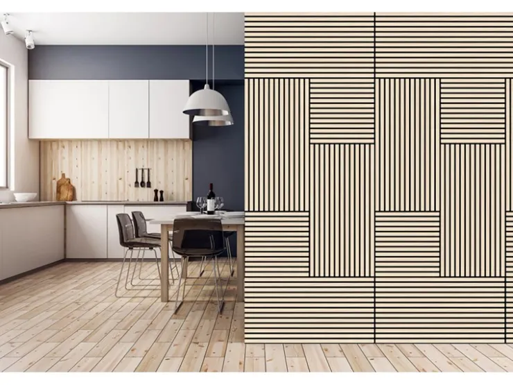 Jangal Wandpaneel Modular Wall Letea Oak Furnier 52 x 52 cm* Bastelzubehör