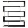 Jet-Line Aktenschrank/Regal Pavia in Schwarz Bezogen mit Kunstleder 220x180x40 cm