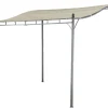 Jet-Line Gartenanbau-Pavillon Lagos aus Alu mit Überdachung 2,5 x 3 Meter in Anthrazit/Beige