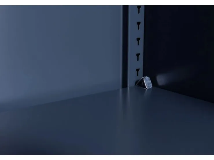 Jet-Line Stahlschrank Kiew in Anthrazit-Weiß 90 x 40 x 90 cm mit Abschließbaren Türen* Büroregale