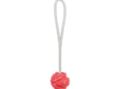 Jollypaw Aqua Toy Ball am Seil Naturgummi Ø 7 cm x 35 cm Rot