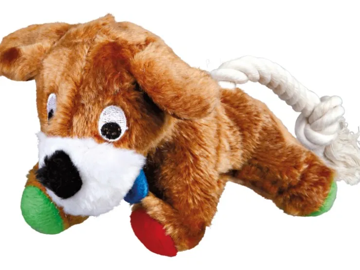 Jollypaw Hund mit Tau Plüsch 17 cm* Hundebedarf