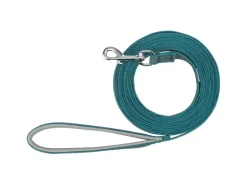 Jollypaw Hundeleine Schleppleine mit Handschlaufe 5 m x 15 mm Petrol* Hundebedarf