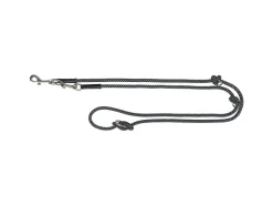 Jollypaw Hundeleine V-Leine geflochten reflektierend 200 cm x Ø 11 mm Schwarz