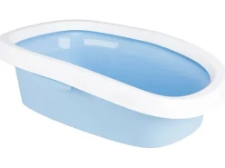 Jollypaw Katzentoilette 38 cm × 17 cm × 58 cm Blau/Weiß* Katzenbedarf