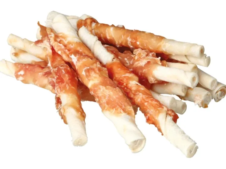 Jollypaw Kaurollen Weiß Huhn 12 cm 6 Stück/70 g* Hundebedarf