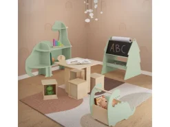 Joyz Kindersitzgruppe 5 Teilig 1 Tisch und 4 Hockern Kindertischgruppe Holz* Hocker