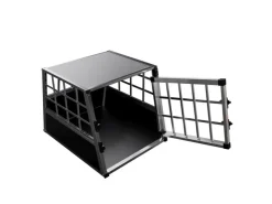 Juskys Alu Hundetransportbox M* Hundebedarf