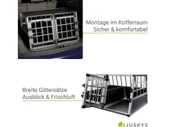 Juskys Alu Hundetransportbox L X* Hundebedarf