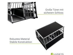 Juskys Alu Hundetransportbox L X* Hundebedarf