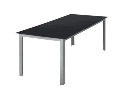 Juskys Aluminium Gartengarnitur Milano 9 Teilig mit Tisch und 8 Stühlen