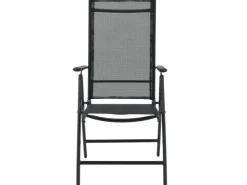 Juskys Aluminium Gartengarnitur Milano 9 Teilig mit Tisch und 8 Stühlen