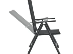 Juskys Aluminium Gartengarnitur Milano 9 Teilig mit Tisch und 8 Stühlen