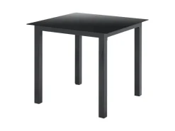 Juskys Aluminium Gartengarnitur Milano 5 Teilig mit Tisch und 4 Stühlen