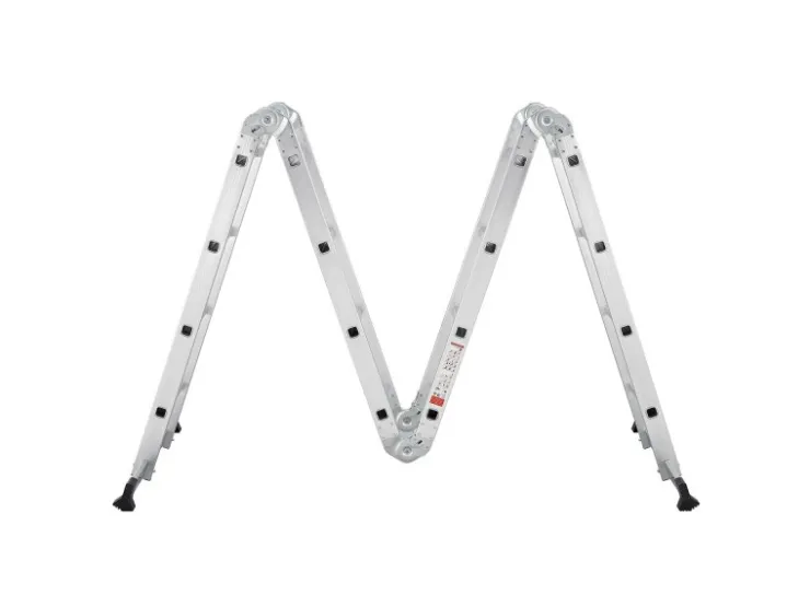 Juskys Aluminium Multifunktionsleiter 4,7m Tragfähigkeit bis 150 kg