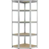Juskys Eckregal Lagerregal Corner Basic 180 x 70 x 40 bis 70 cm* Eckregale|Kellerregale
