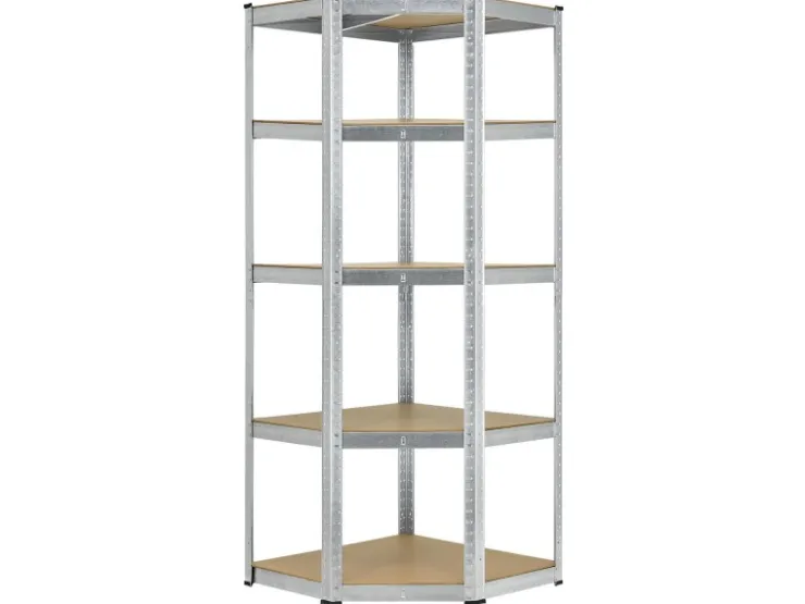 Juskys Eckregal Lagerregal Corner Basic 180 x 70 x 40 bis 70 cm* Eckregale|Kellerregale
