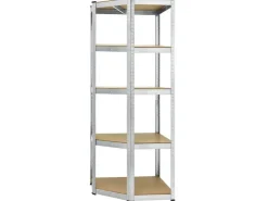 Juskys Eckregal Lagerregal Corner Basic 180 x 70 x 40 bis 70 cm* Eckregale|Kellerregale
