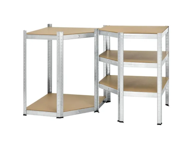 Juskys Eckregal Lagerregal Corner Basic 180 x 70 x 40 bis 70 cm* Eckregale|Kellerregale