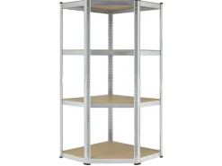 Juskys Eckregal Lagerregal Corner Easy 160 x 75 x 40 bis 75 cm