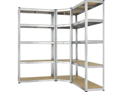 Juskys 3er Regalsystem 1 Corner und 2 Basic Insgesamt 15 Böden mit 2625 kg Tragkraft* Kellerregale|Regalsysteme