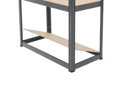 Juskys 2er Set Lagerregal Easy 160 x 80 x 40 cm* Metallregale|Kellerregale