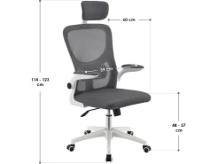 Juskys Ergonomischer Bürostuhl Baltimore Grau* Stühle