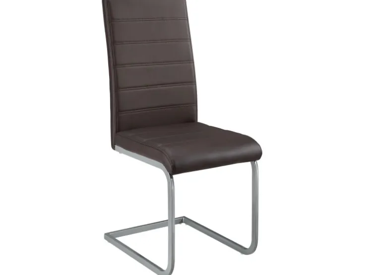 Juskys Freischwinger Stuhl Vegas 4er Set aus Kunstleder* Stühle