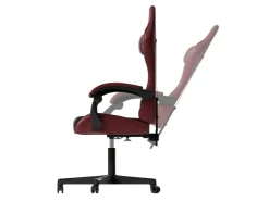 Juskys Gamingstuhl HyperSeat Bordeaux/Schwarz* Kissen