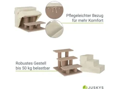 Juskys Haustiertreppe Timmy mit 3 Stufen