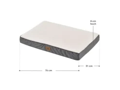 Juskys Hundebett Milow Orthopädisch Wendbar 76x51 cm