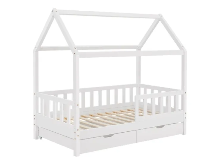 Juskys Kinderbett Marli 80 x 160 cm mit Bettkasten* Betten