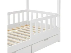 Juskys Kinderbett Marli 80 x 160 cm mit Bettkasten* Betten