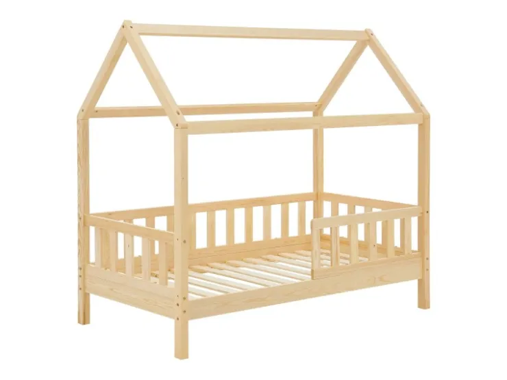 Juskys Kinderbett Marli 80 x 160 cm mit Bettkasten und Matratze