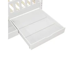 Juskys Kinderbett Marli 80 x 160 cm mit Bettkasten und Matratze
