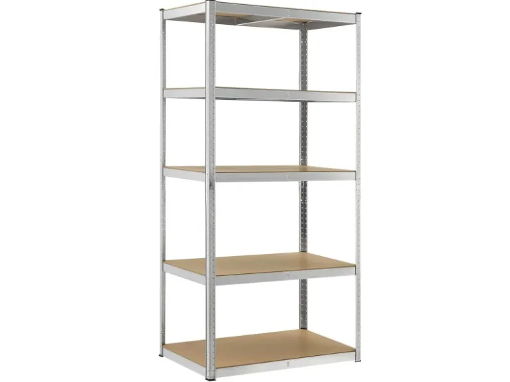 Juskys Lagerregal Basic 200 x 100 x 60 cm Verzinkt