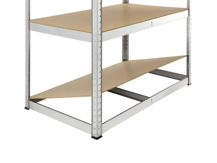Juskys Lagerregal Basic 200 x 100 x 60 cm Verzinkt