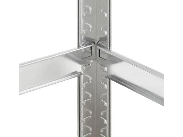 Juskys Lagerregal Basic 200 x 100 x 60 cm Verzinkt