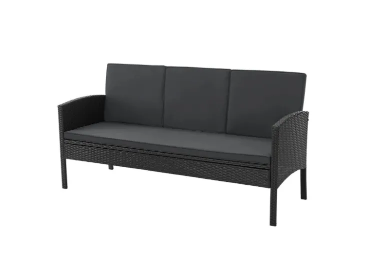 Juskys Polyrattan Gartenmöbel Sitzgruppe Turin* Hocker