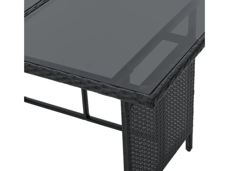 Juskys Polyrattan Gartenmöbel Sitzgruppe Turin* Hocker